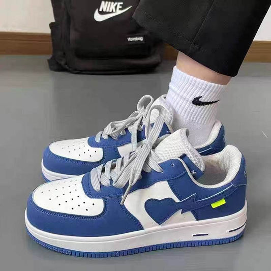 Mens Fashion Casual Splicing Thick Bottom Wear Sports Shoes - Mubimart