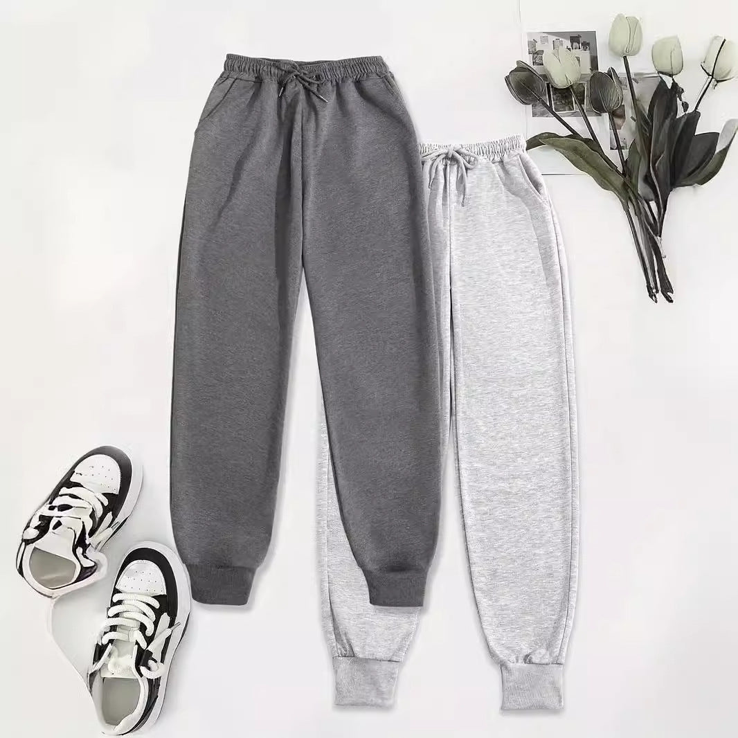 Popular Women's Casual Jogger Pants Straight-leg Pants Slant Pants