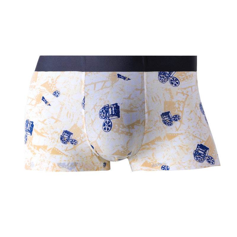 Men's Lightweight Printed Breathable Boxers - Mubimart