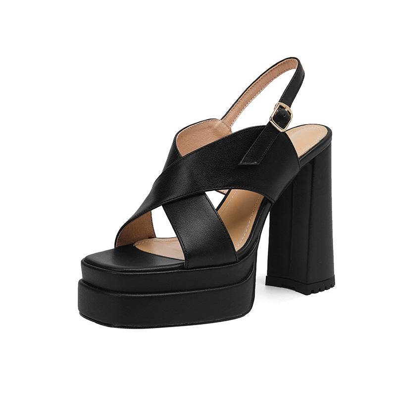 Fashion Personalized Peep Toe Sandals For Women - Mubimart