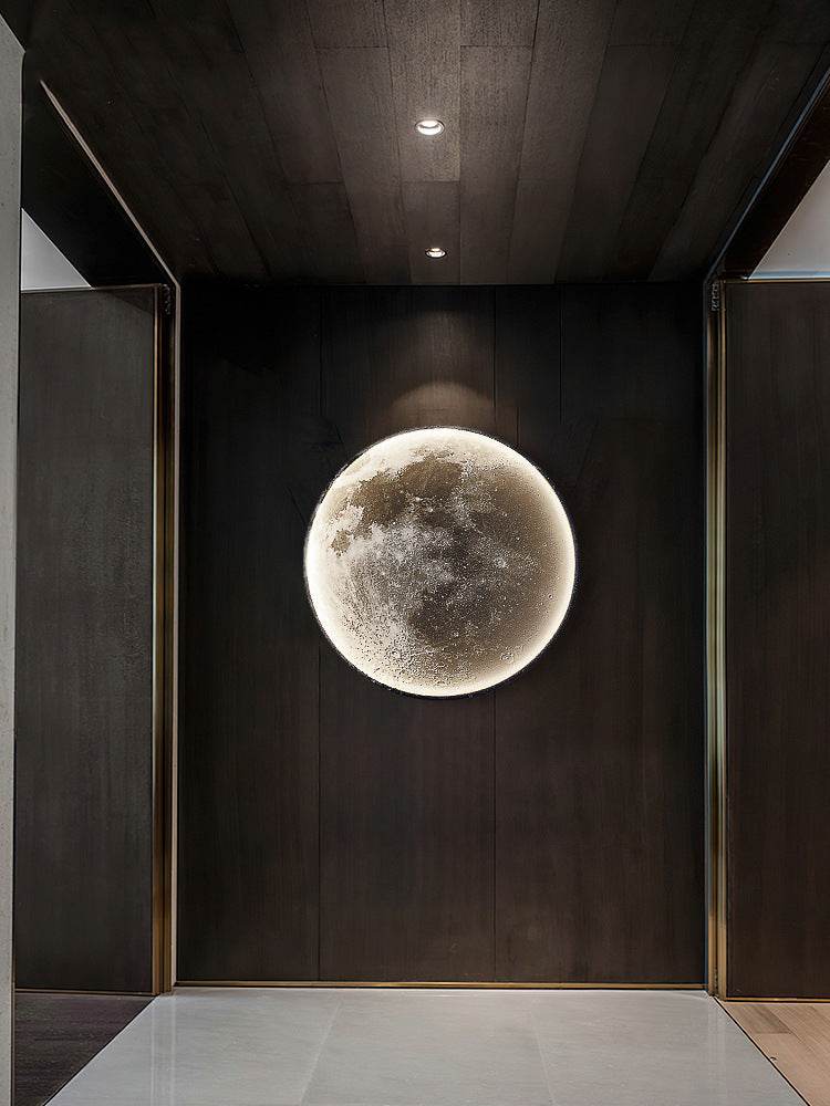 Moon Wall Lamp Modern Minimalist Creative Bedside Lamp - Mubimart