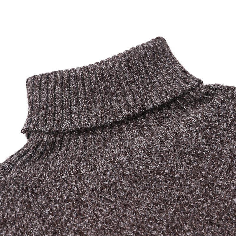 Turtleneck pullover sweater knitted sweater