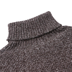 Turtleneck pullover sweater knitted sweater