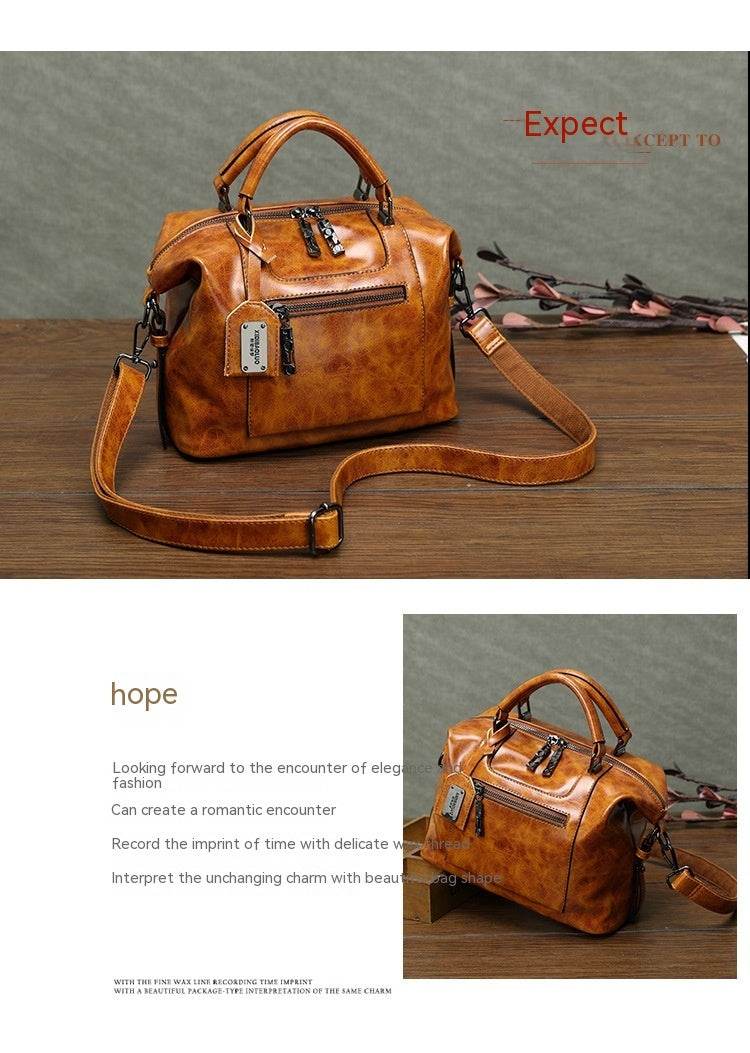 Retro Style Women's Bag Women Hand-carrying Crossbody Bag - Mubimart