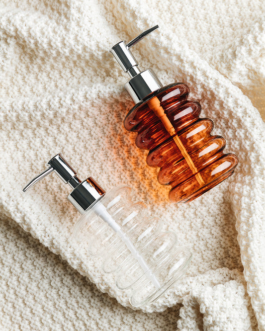 Glass Dispenser Bathroom Lotion Bottle Transparent Soap Dispenser
