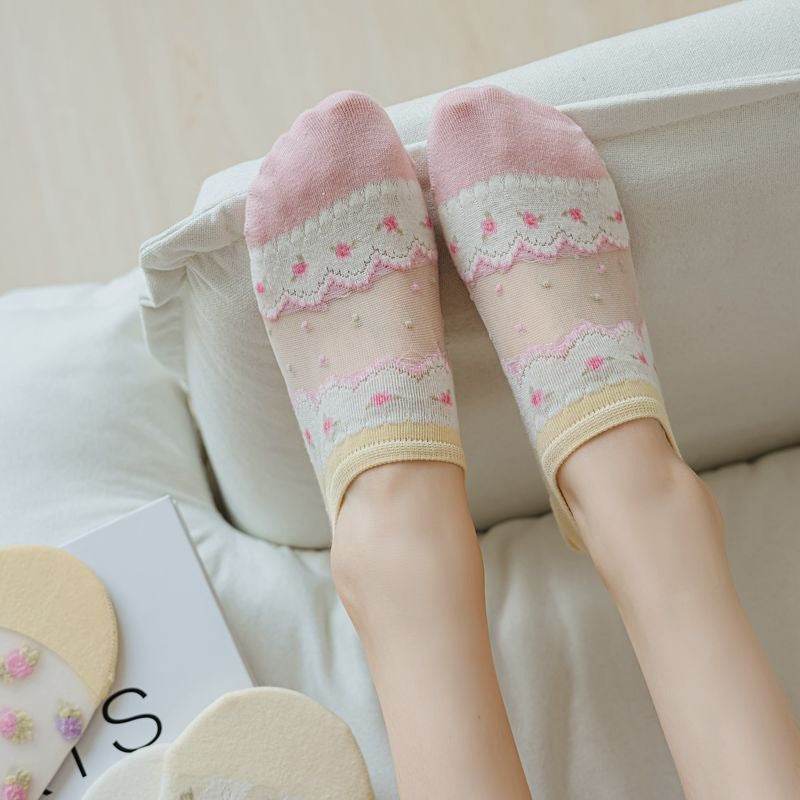 Silicone Non-slip Invisible Socks Low Top Socks - Mubimart