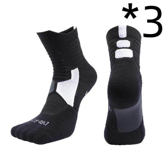 Sports Socks, Sweat-Absorbent, Elite Basketball Socks - Mubimart
