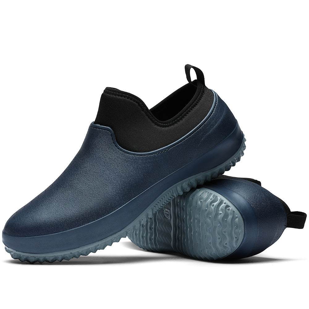 Unisex Winter Mens Rain Boots Warm Snow Boots Non-Slip Men - Mubimart