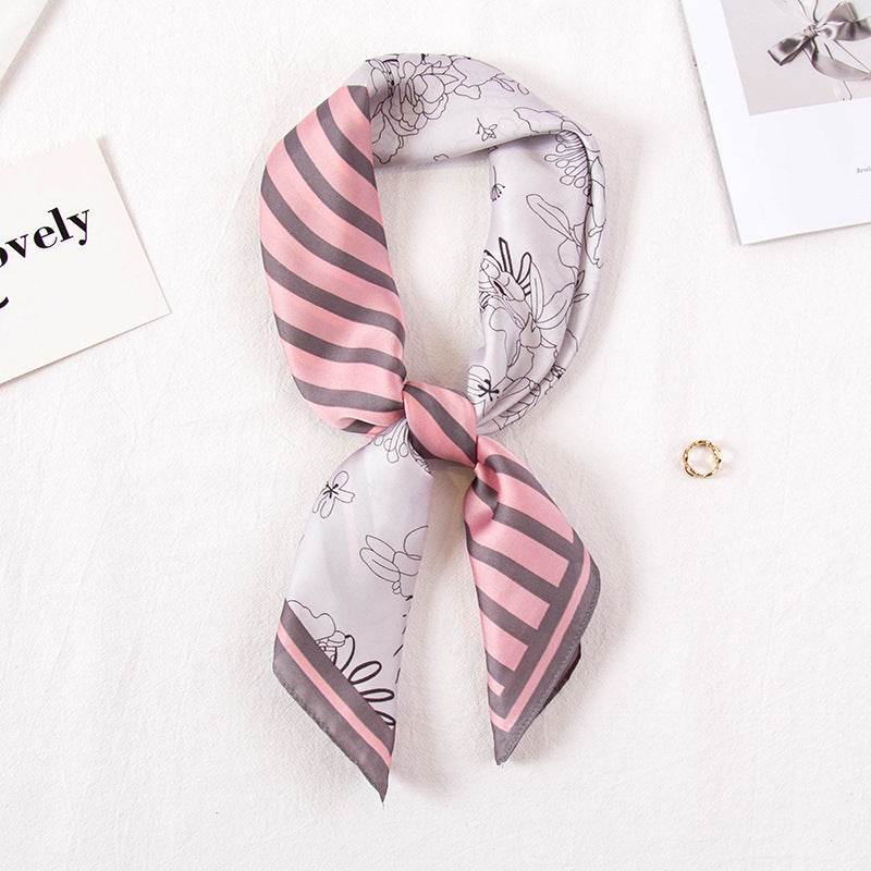 All-matching Imitated Silk Scarves Decoration - Mubimart