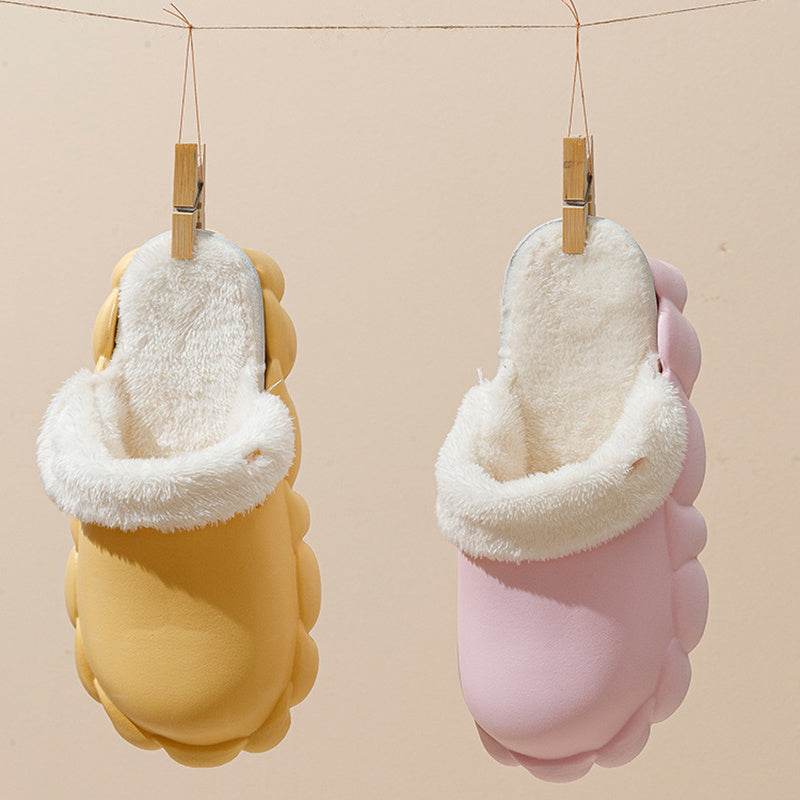 Detachable Shoes Winter Slippers For Women Waterproof Slippers - Mubimart