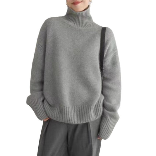 Women's Turtleneck Autumn And Winter Thickening Inner Wear Base Cashmere Sweater Sweater