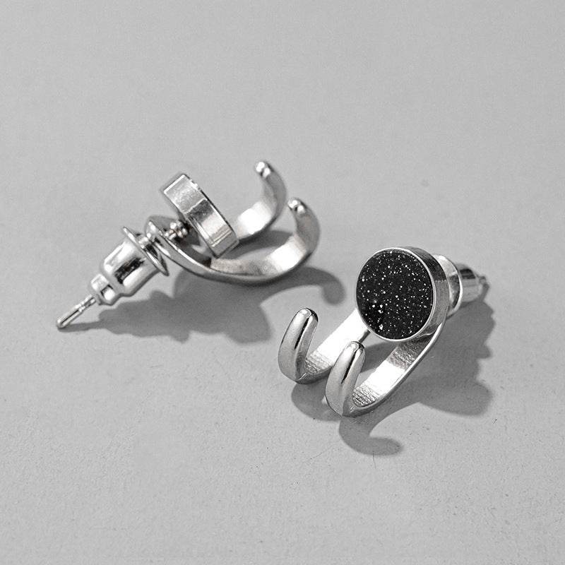 925 Earrings Men's Trend Personality Men - Mubimart