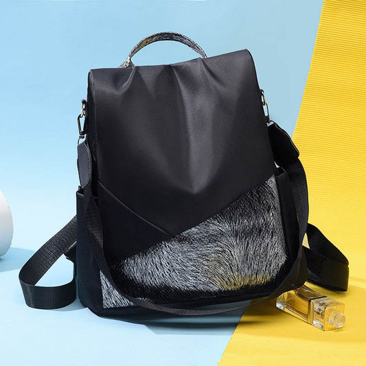Fashion Stitching Backpack Women - Mubimart