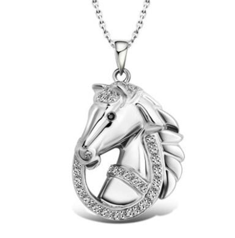 Horse To Success Mens Pendant Natal Zodiac Patron Saint Necklace