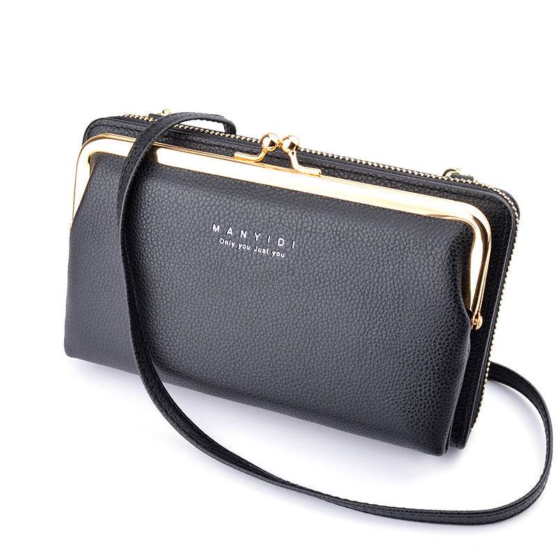 Lock Crossbody Bags Women Shoulder Bag Clutch Ladies Mobile Phone Bag Purse Handbag - Mubimart