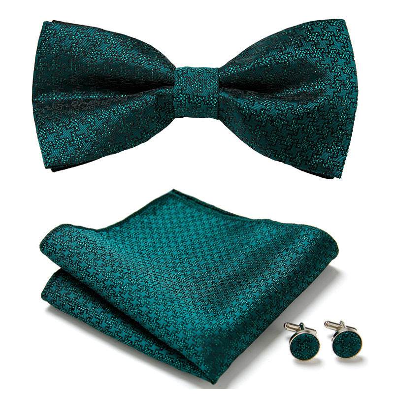 Three Piece Set Of Stylish Bow Ties - Mubimart
