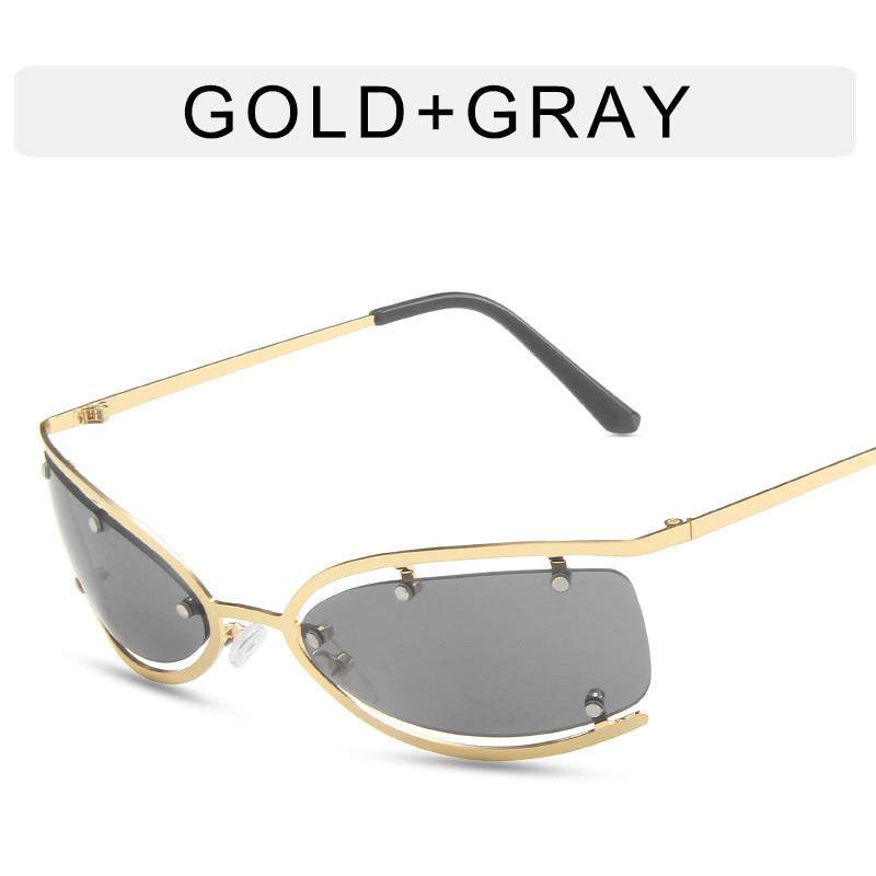 Women's Fashion Cat Eye Hollow Sunglasses - Mubimart