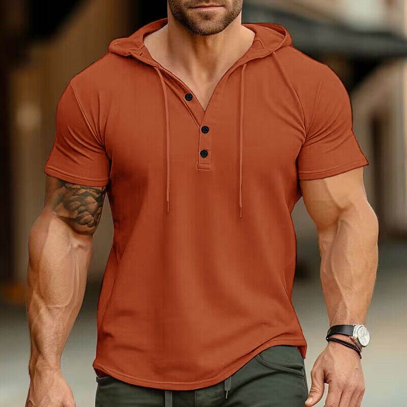 Men's Fashion Casual Exercise Workout Short Sleeve T-shirt - Mubimart