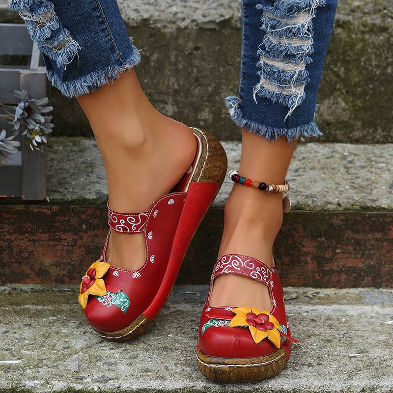 Women Summer Comfort Roman Platform Sandals Shoes - Mubimart
