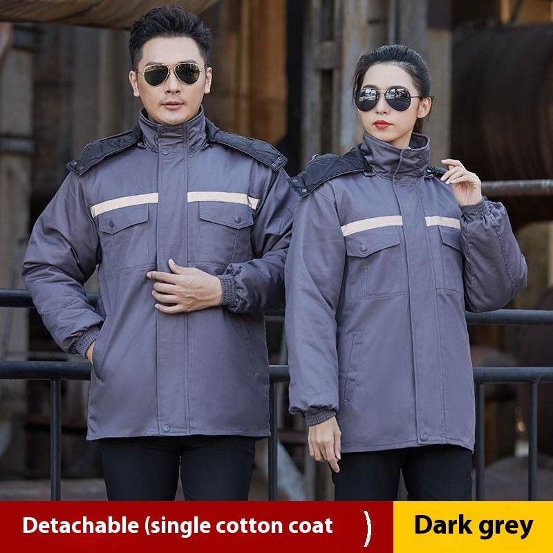 Winter Work Clothes Cotton-padded Coat For Men - Mubimart