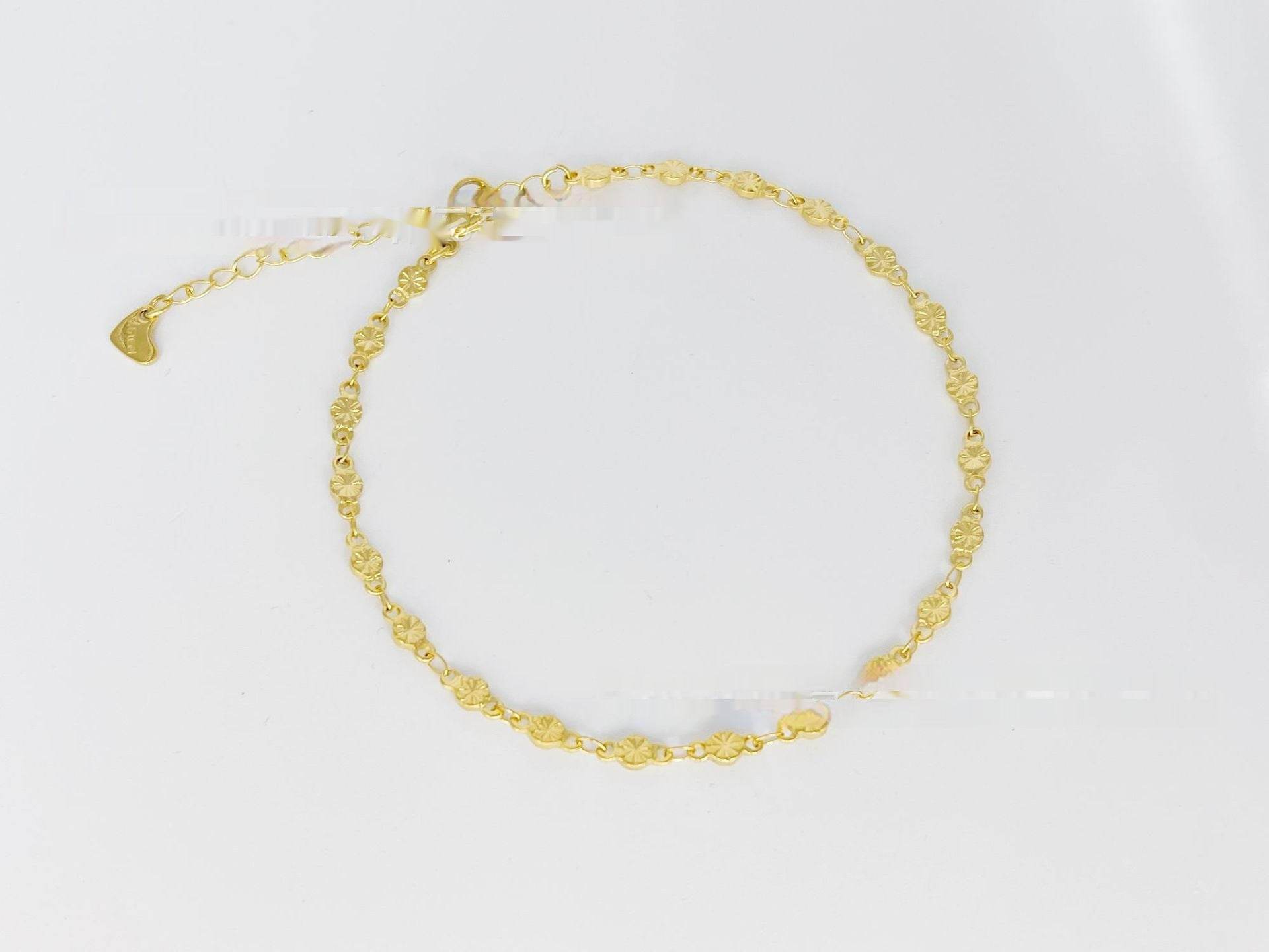 Simple Niche European And American Style Stainless Steel Anklets - Mubimart