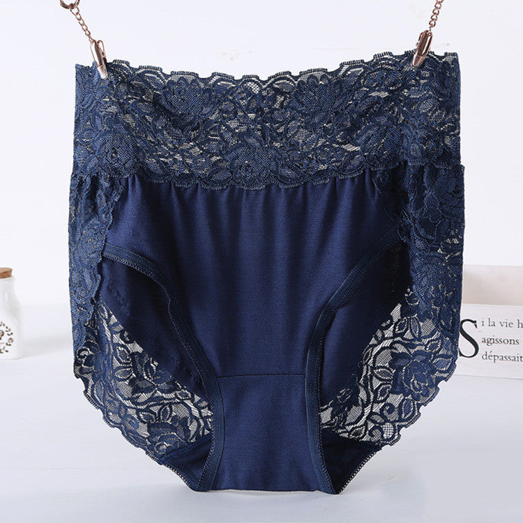 Plus Size Modal Lace Panties Women's - Mubimart -  