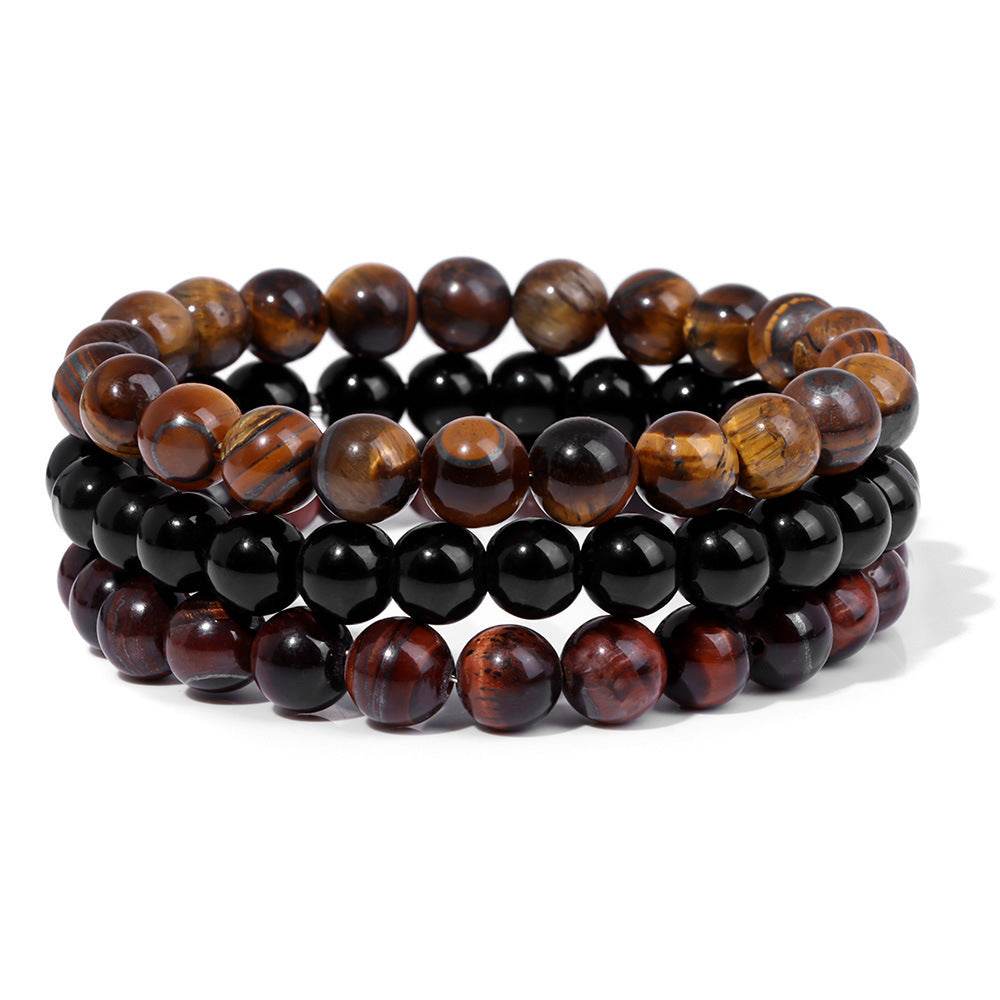 Natural Stone Bead Bracelet For Men - Mubimart