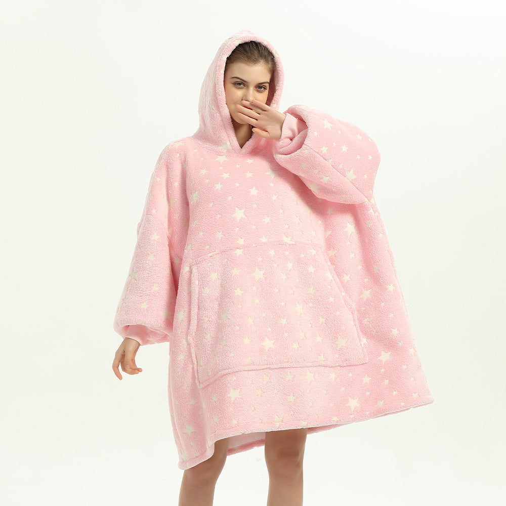 Hooded Plus Size Home Wear Nightgown - Mubimart -  