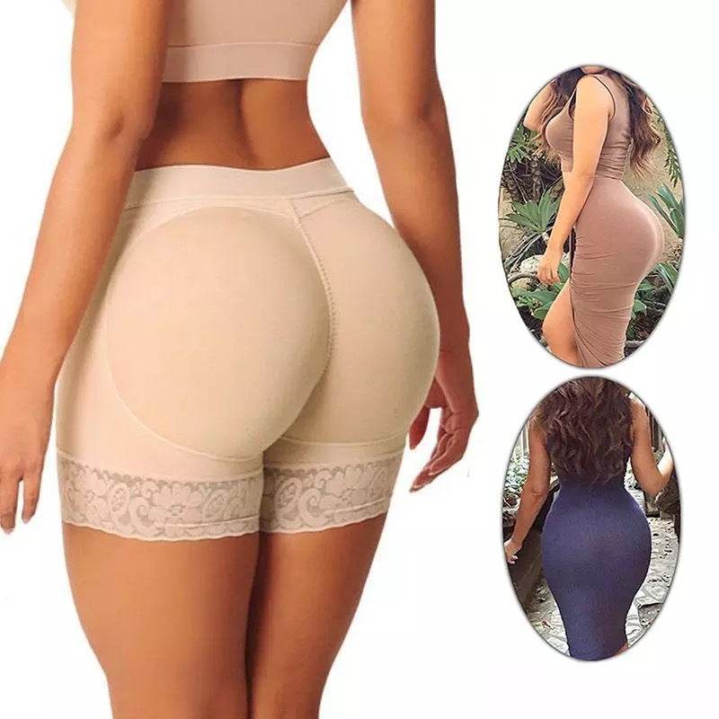 Lace Tie Belt Hip Pad Corset Body Shaper Panties - Mubimart