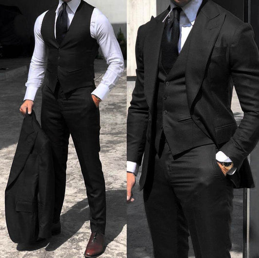Slim-fit Foreign Trade Suit Men - Mubimart