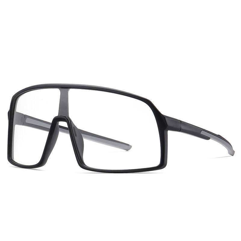 Mens Fashion Simple One Piece Large Frame Sunglasses - Mubimart