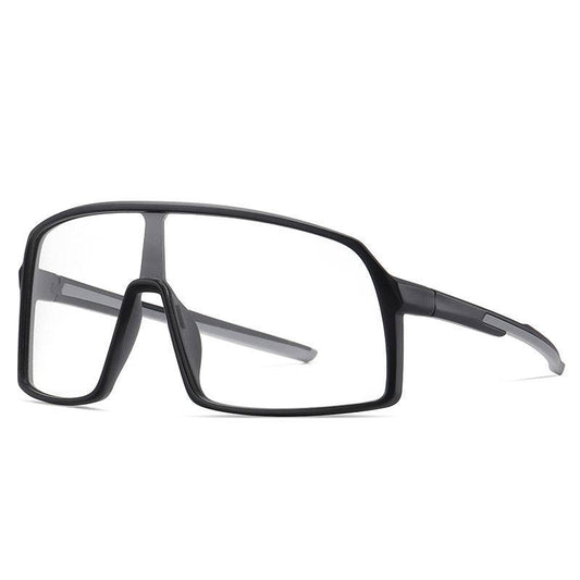 Mens Fashion Simple One Piece Large Frame Sunglasses - Mubimart