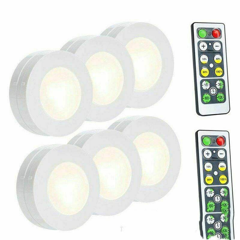 Creative Dimming Timing Cabinet Light Wireless Remote Control Night Light Touch Lamp Cabinet Light Small Night Lamp - Mubimart