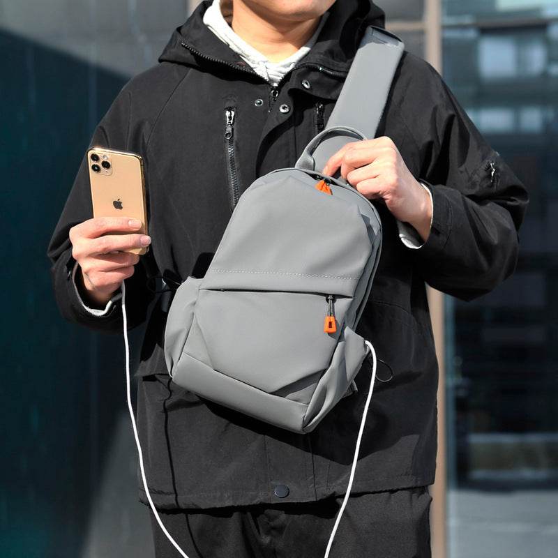 Mens Fashion Casual Single Shoulder Crossbody Bag - Mubimart