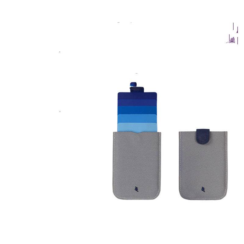PU Leather Card Holder Men's Pop-up Card Holder - Mubimart