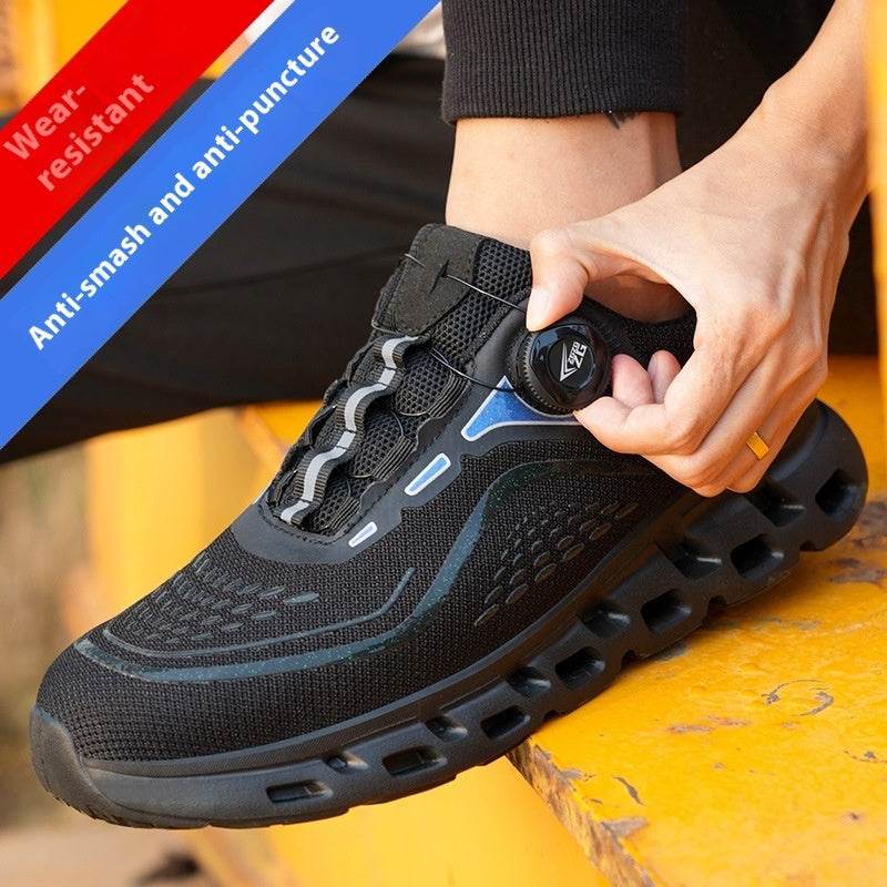 Anti-smashing Anti-penetration Steel Toe Breathable And Wearable Safety Shoes - Mubimart