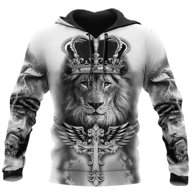 Hoodies For Men Cool Animal-print Street - Mubimart