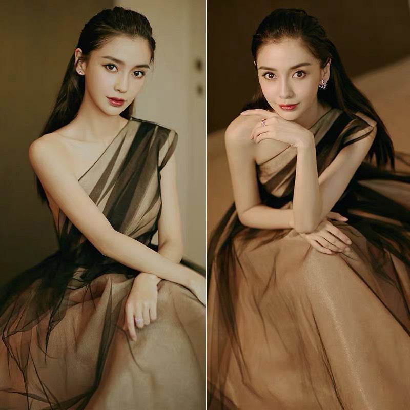 Prom Evening Dress Performance Elegant Long Pettiskirt - Mubimart