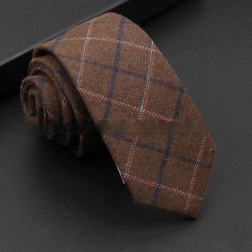 Artificial Woolen Necktie Korean Casual Accessories - Mubimart