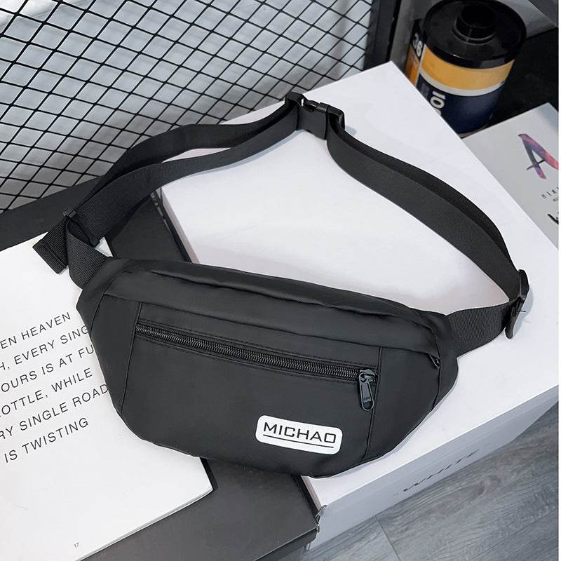 Fashion Nylon Fanny Pack Men's And Women's Same Sports And Leisure Messenger Bag - Mubimart
