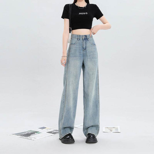 Summer Super Soft Wide Leg Jeans For Women - Mubimart