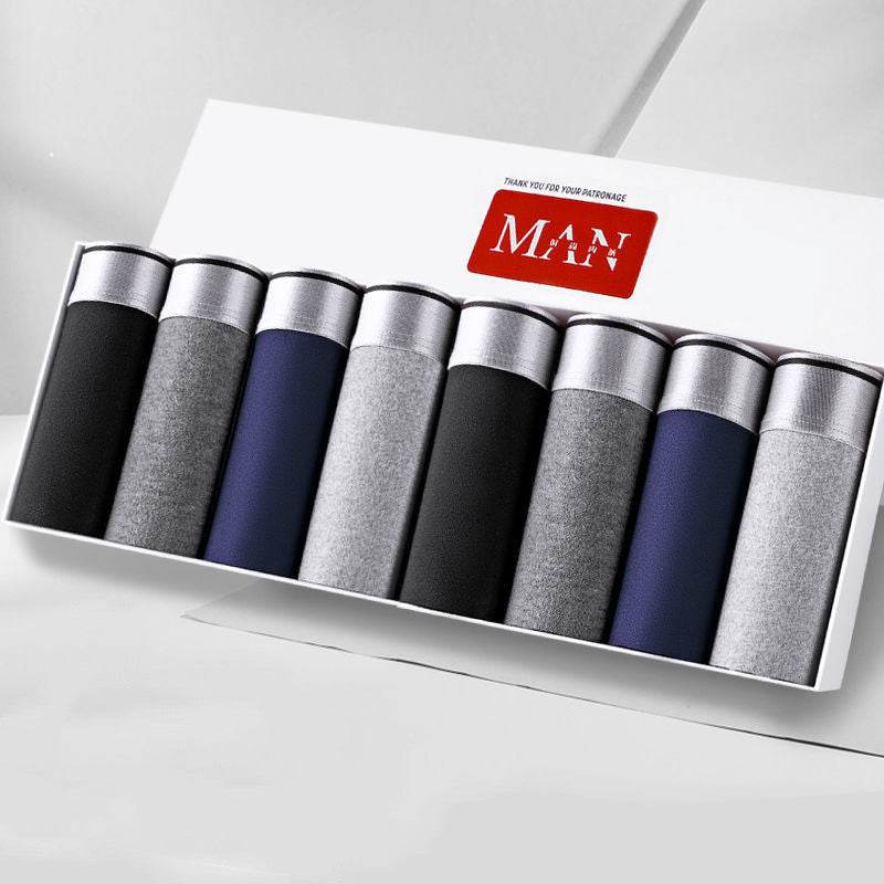 Men's Ice Silk Boxer Crotch Boxer Briefs Underpants - Mubimart
