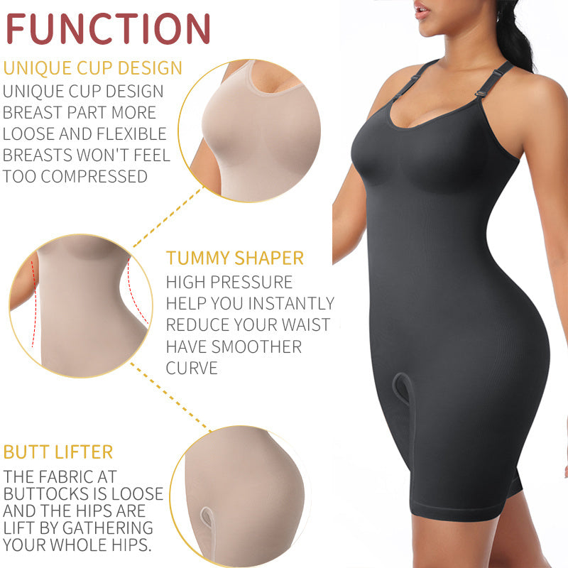 Bodysuit Shapewear Women Full Body Shaper Tummy Control Slim - Mubimart -  