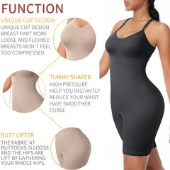 Bodysuit Shapewear Women Full Body Shaper Tummy Control Slim - Mubimart -  