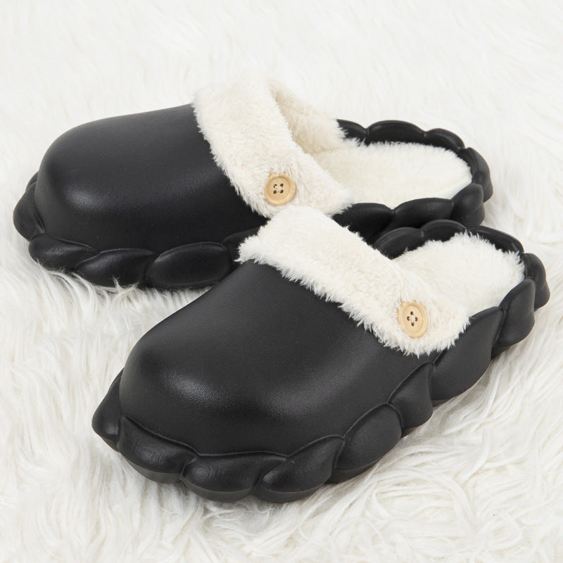 Detachable Shoes Winter Slippers For Women Waterproof Slippers - Mubimart -  