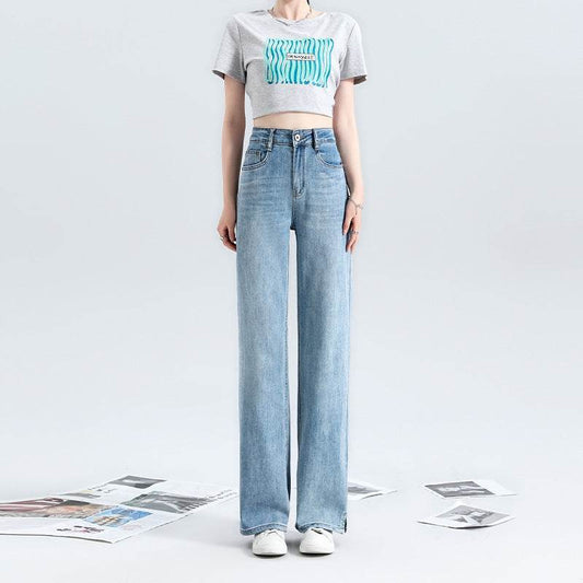 Fashion Personality Wide Leg Jeans For Women - Mubimart