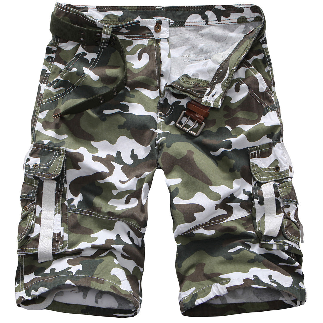 Summer Men's Loose Large Size Camouflage Cargo Pants Leisure Cargo Shorts