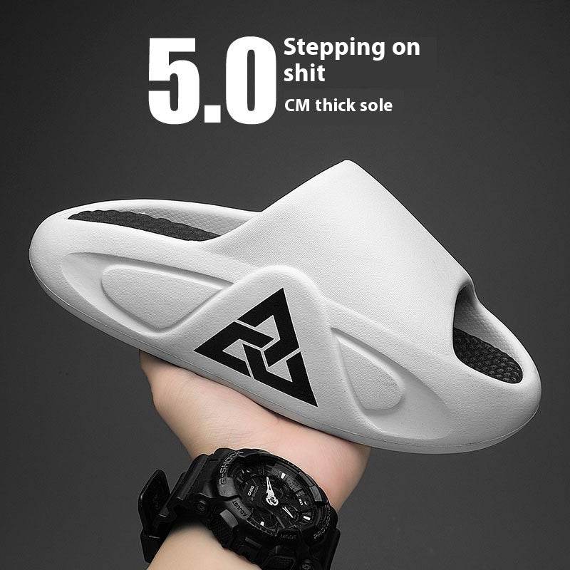 Material Thickening Men's Slippers Summer Outerwear Height Increasing Flip Flops Men Wholesale - Mubimart