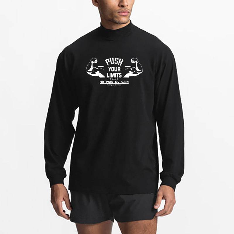 Muscle Warrior Workout Long Sleeve T-shirt - Mubimart