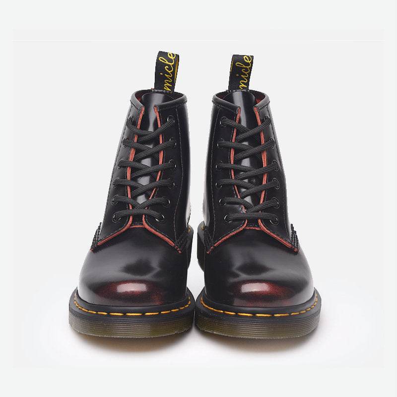 Mens And Womens High Top Couples British Style Lace Up Ankle Boots - Mubimart